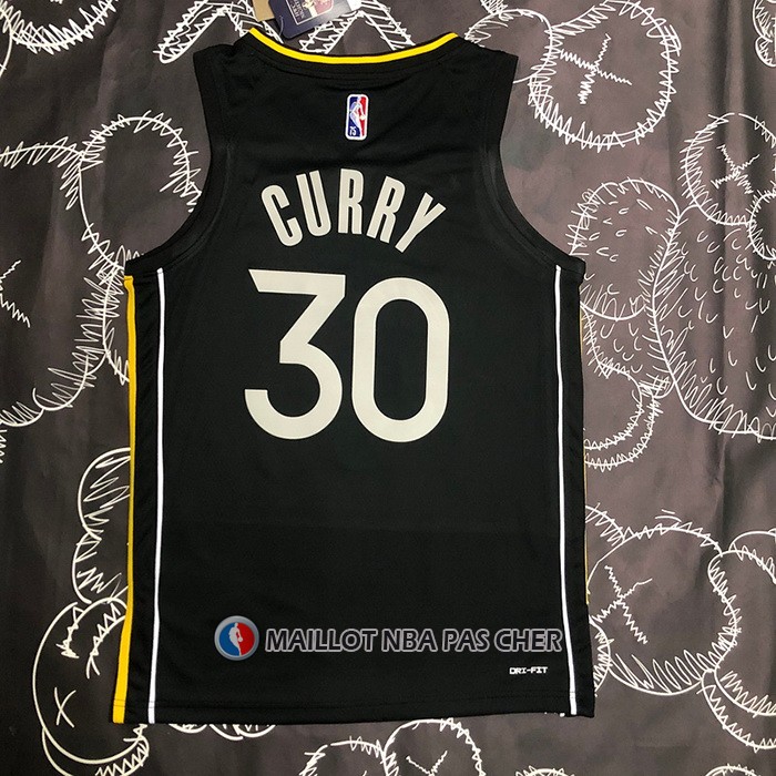 Maillot Golden State Warriors Stephen Curry NO 30 Select Series 2022 Noir